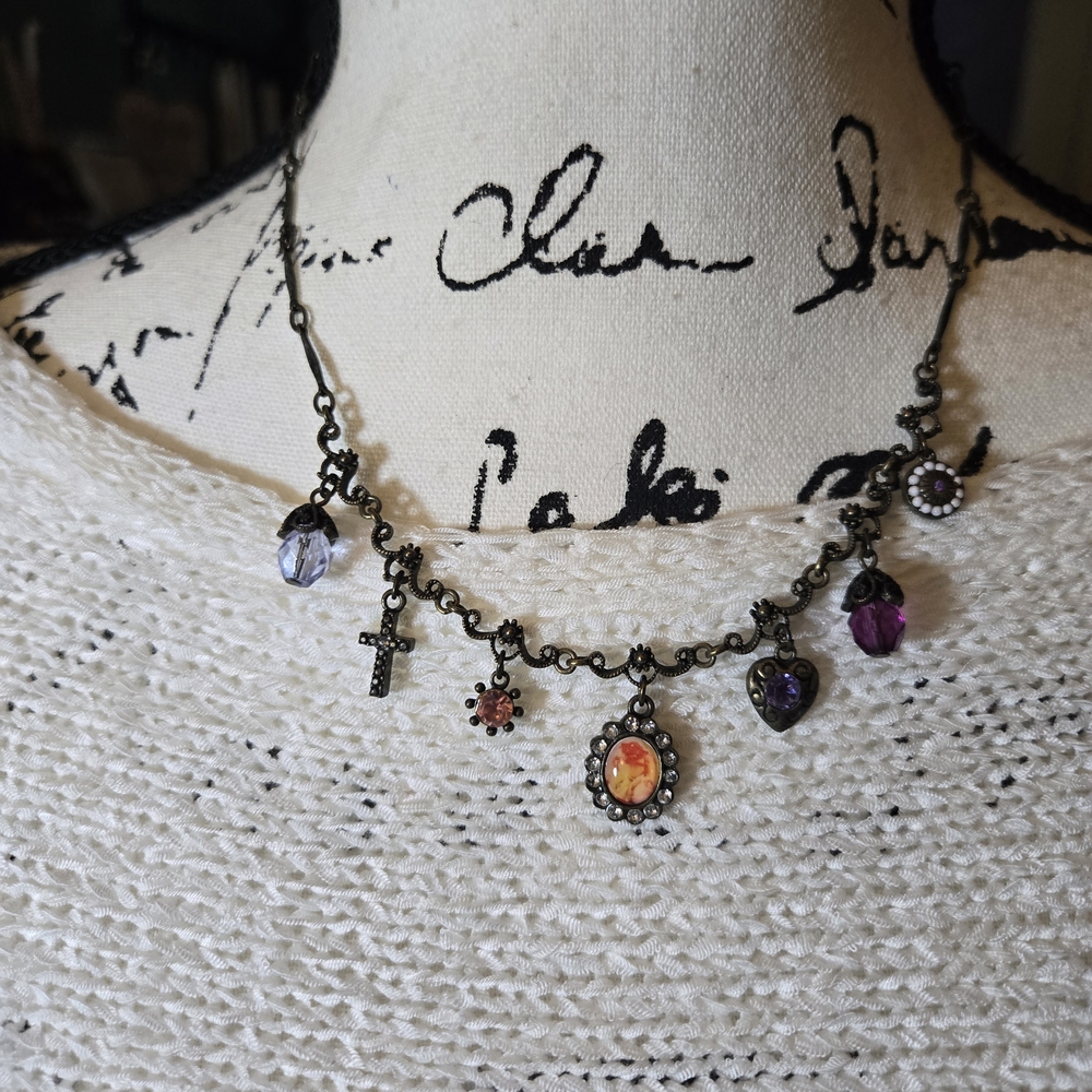 Charming Multi-Color Pendant Necklace - Picture 5 of 6